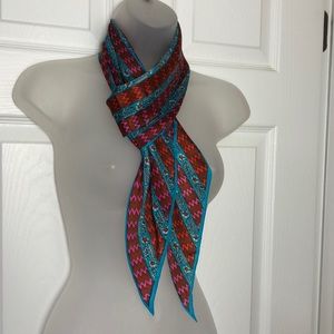 NWOT VTG Kenya Silk Pointed Edge Scarf